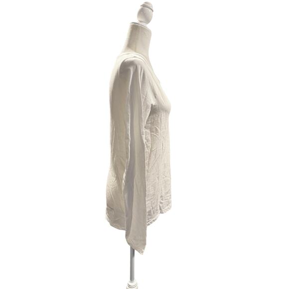 NWT ATM Anthony Thomas Melillo Long Sleeve 100% Cotton White T-Shirt-Size Small - Picture 2 of 7